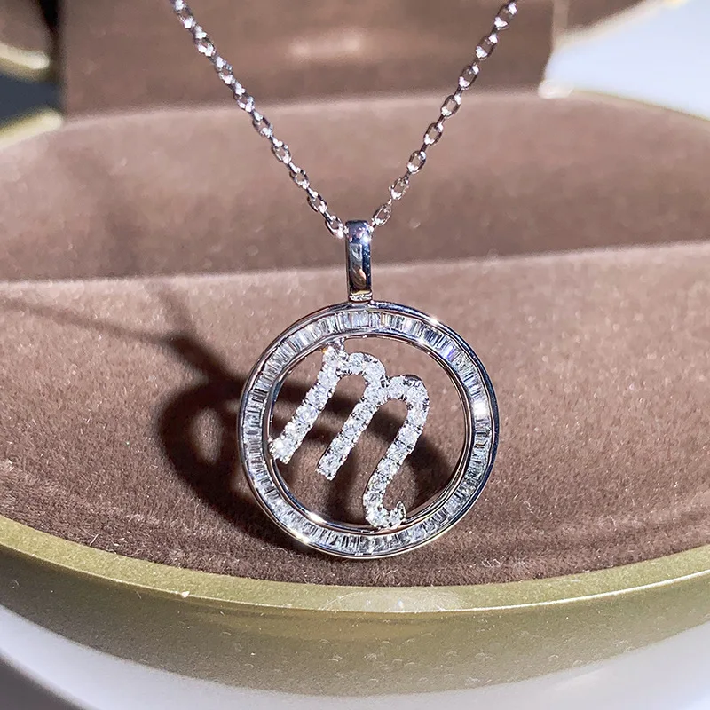 Creative Zodiac Pendant For Women Girls 