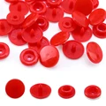 Red Snap Button