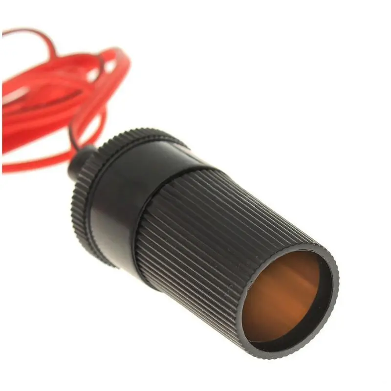 DC 12V Car Battery Clips Clamps Outlet Cigarette Lighter Adapter Socket Cable