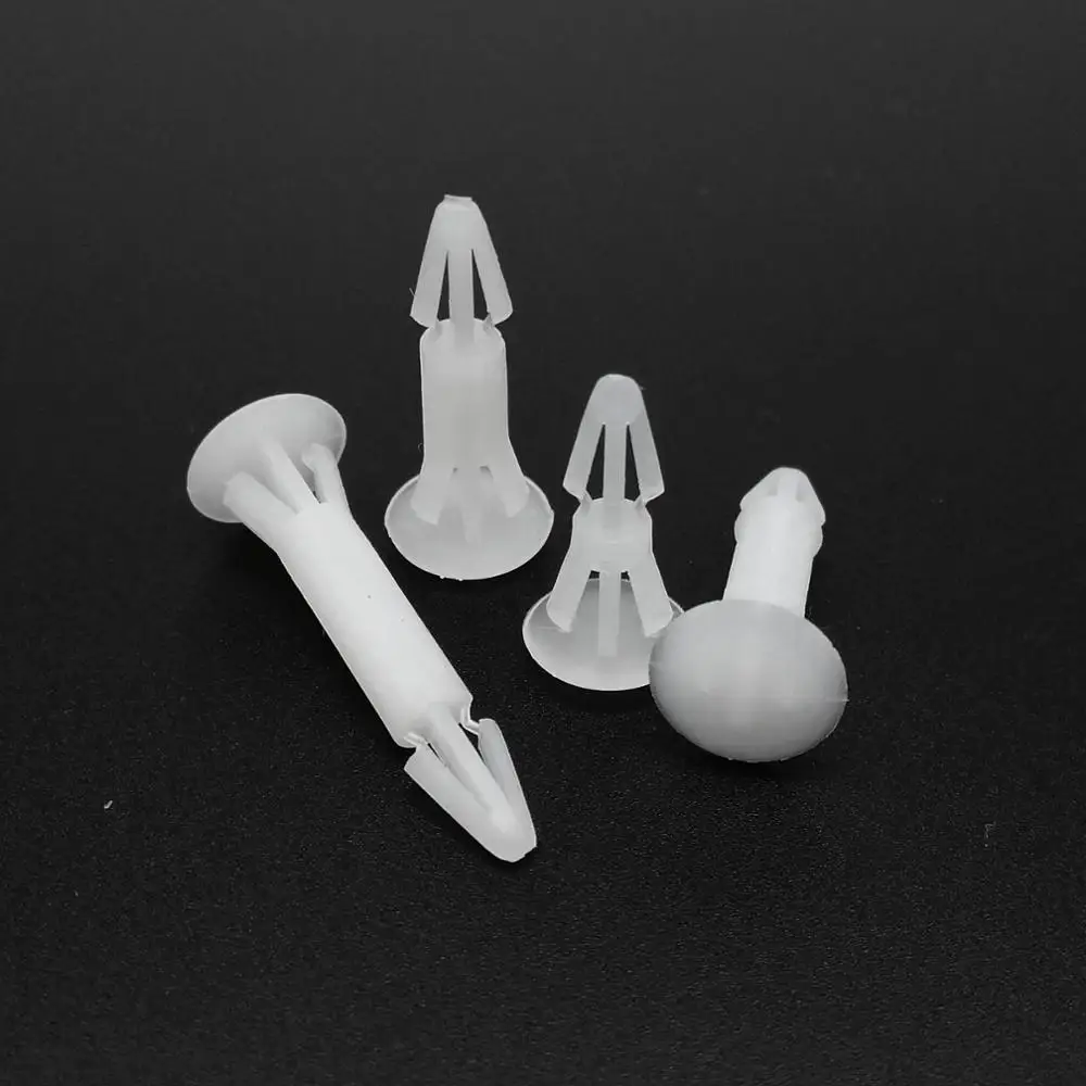 Rivets and Fasteners Rivets and Screws 100X Nylon Plastic Standoff Spacer Rivet Push In Lock Clip Fixed Support PCB Circuit Board for 3-4mm 4.5-5.5mm Hole Chassis