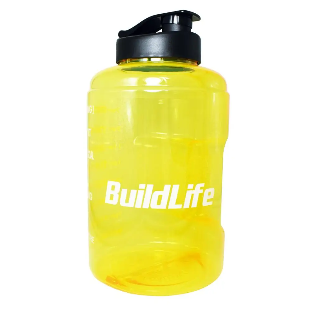 Buildlife 3.8L с широким горлышком 1 галлон бутылка для питьевой воды BPA бесплатно обучение большой емкости чайник для наружного кемпинга чайник кружка - Цвет: Yellow