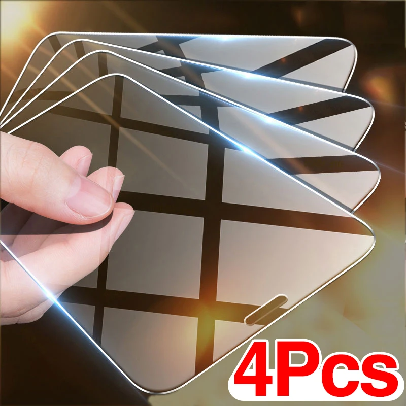 4PCS Full Coverage Glass On For iPhone 12 Pro 11 Pro Max Screen Protector For iPhone XS Max XR X 12 mini Screen Protector Glass afbeelding