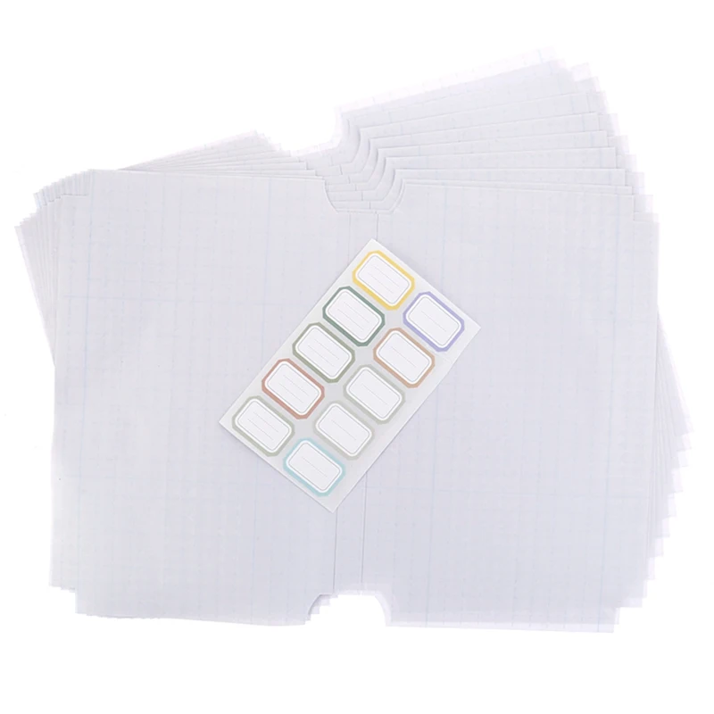 10 листов/набор прозрачная самоклеящаяся обертка для книги Чехол Защитный Водонепроницаемый материал для школьников