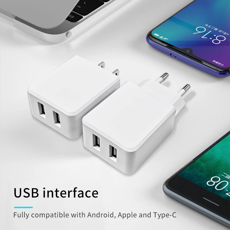 Настенное зарядное устройство VOXLINK 5 в 2 1 А 21 Вт с двумя usb портами для путешествий