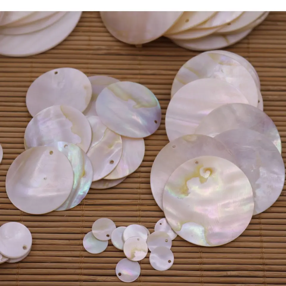 HOBBIESAY 200 Ciondoli Rotondi A Conchiglia, 15 Mm, Bianchi - Foto 5