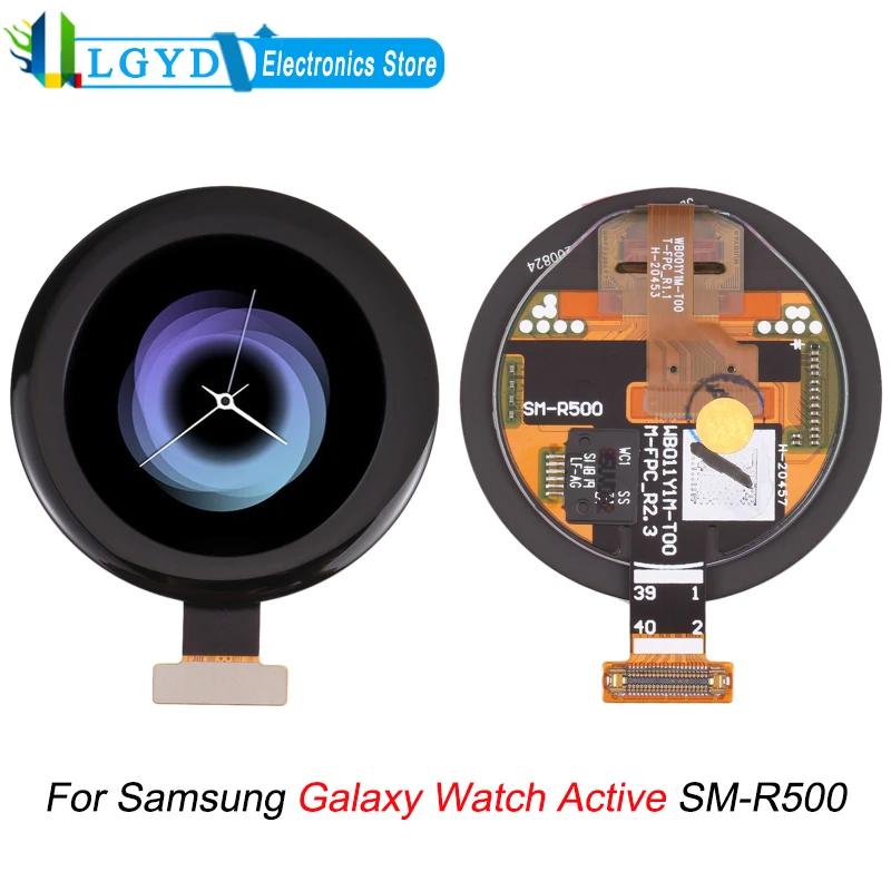 Replacement Lcd Screen And Digitizer Full Assembly For Samsung Galaxy Watch  Active Sm-r500 - Mobile Phone Lcd Screens - AliExpress