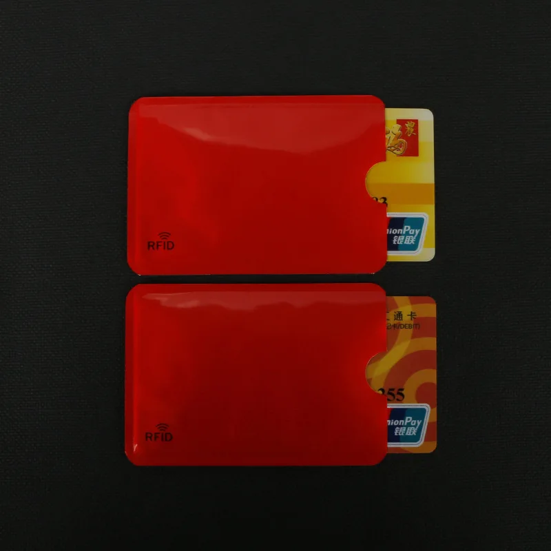 10 шт./компл. анти сканирования блокировки радиочастотной идентификации, красочной карточке сумка для хранения NFC Экранирование карты Чехол Защита Чехол
