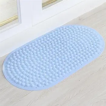 

1Pc Non-Slip Bathroom Mat Shower Bath Carpet for Home Sky-Blue