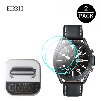 

2pcs HD Clear Premium Tempered Glass For Samsung Galaxy Watch 3 41MM 45MM Smartwatch Screen Protector 2.5D 9H Anti-Scratch Glass