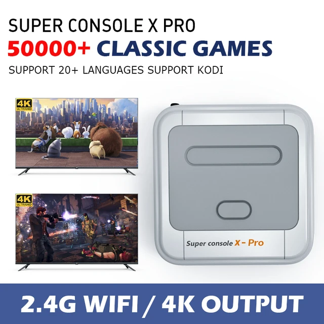 $66.65 4K Mini Video Game Consoles With 50000 Retro Games Super Console X Pro For PSP/PS1/N64 Dual System TV Game Player With 2 Gamepad