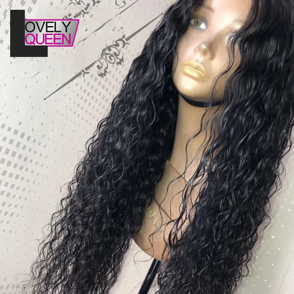 

Pre Plucked Hairline with Baby Hair 150% Density Remy Hair Indian Hair Water Wave Human Hair Wigs for Black Women