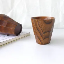 Творческий японский стиль ручной работы деревянная кофейная чашка для молока и чая цельный деревянный чай для отдыха чашка для воды деревянные столовые приборы