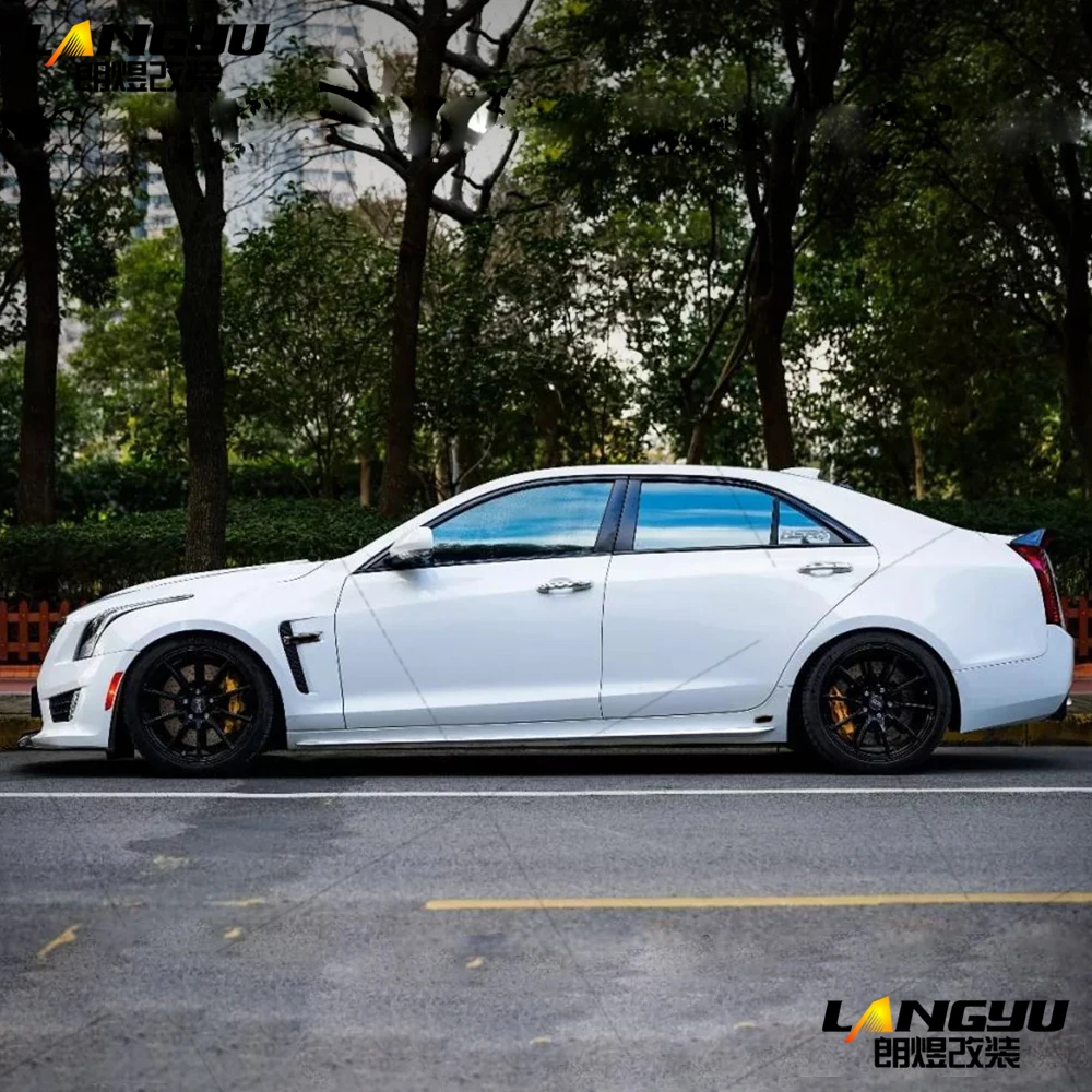 Для Cadillac ATS Coupe Sedan 2013 ATS-V стиль полипропилен PP обвес комплект бампер гриль капот крылья