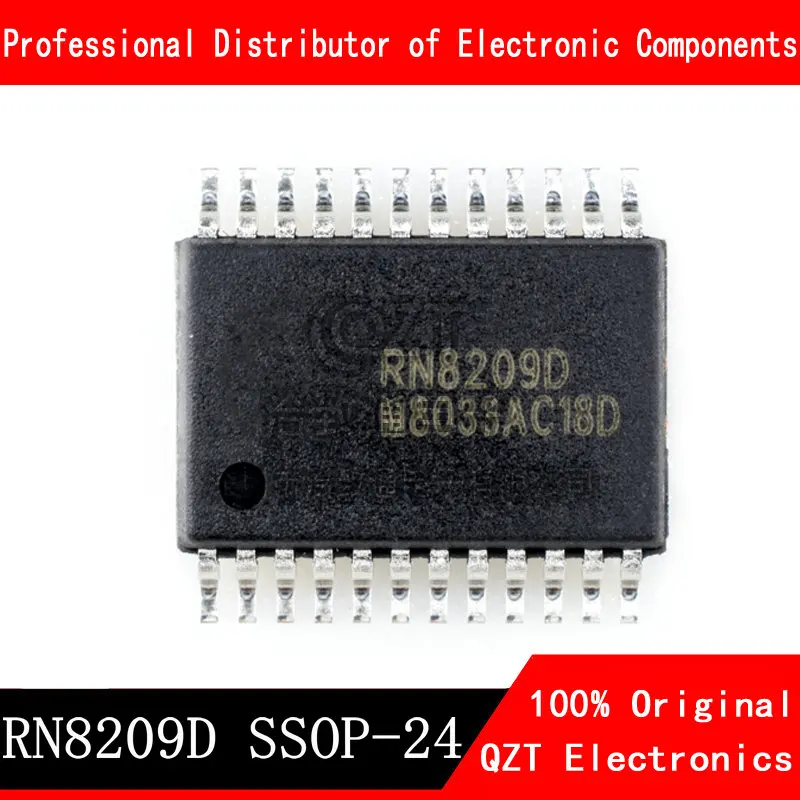 10pcs/lot	RN8209D RN8209 SSOP-24 Multifunctional anti-stealing AC/DC single-phase metering chip new original In Stock 10pcs new oz9966sn oz9966 lcd power management chip ssop 24 oz9966sn integrated circuit