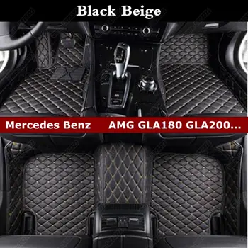 

Car Floor Mats for Mercedes Benz GLA45 AMG GLA180 GLA200 GLA250 Luxury Leather Automobile Carpet Cover Waterproof Car Foot Mat