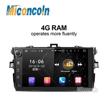 

4G RAM android 9.0 car navigation console car radio for Toyota corolla 2007 2008 2009 2010 2011 car dvd gps navigation