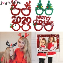 Joy-Enlife рождественские украшения для домашнего декора новогодние очки повязка на голову фоторамка реквизит Детские Рождественские подарки реквизит для фотосессии Navidad