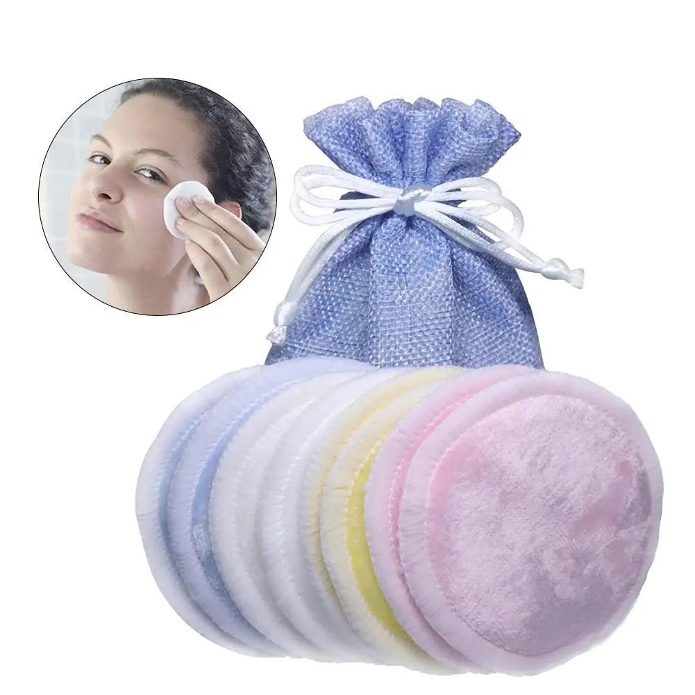 

Natural Deep Cleansing Make-Up Pads Reusable Eyes Make Up Removal High-Quality Washable Make-Up Wipes Set