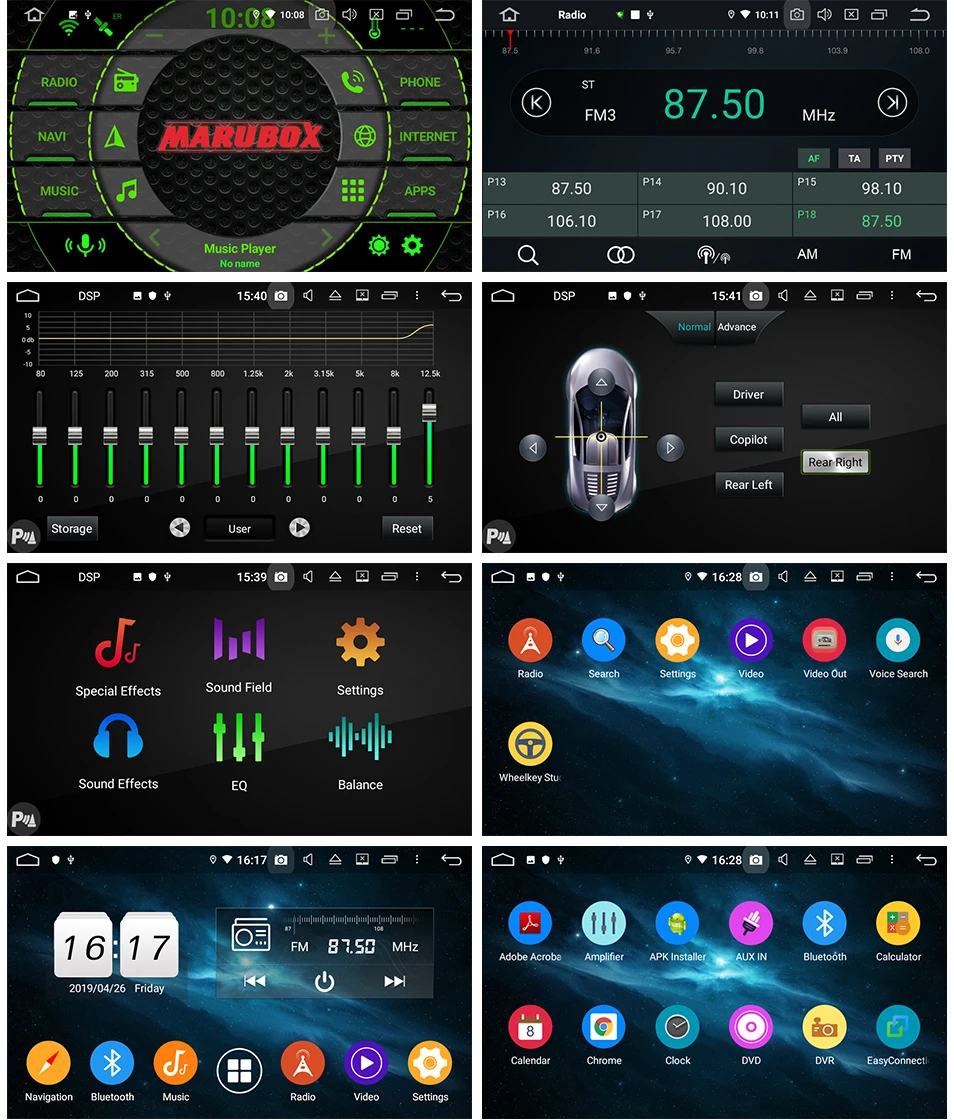 Best Marubox KD1069 DSP, 64 GB, for Jeep Wrangler Car Multimedia Player, Octa Core CPU Head Unit with Android 9.0 System 6