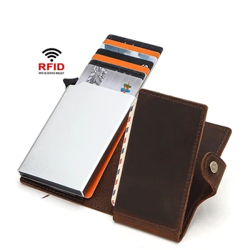 

Rfid Blocking Card Holder Business Credit Card Cases Bank Cards Protector Wallets For Man and Women