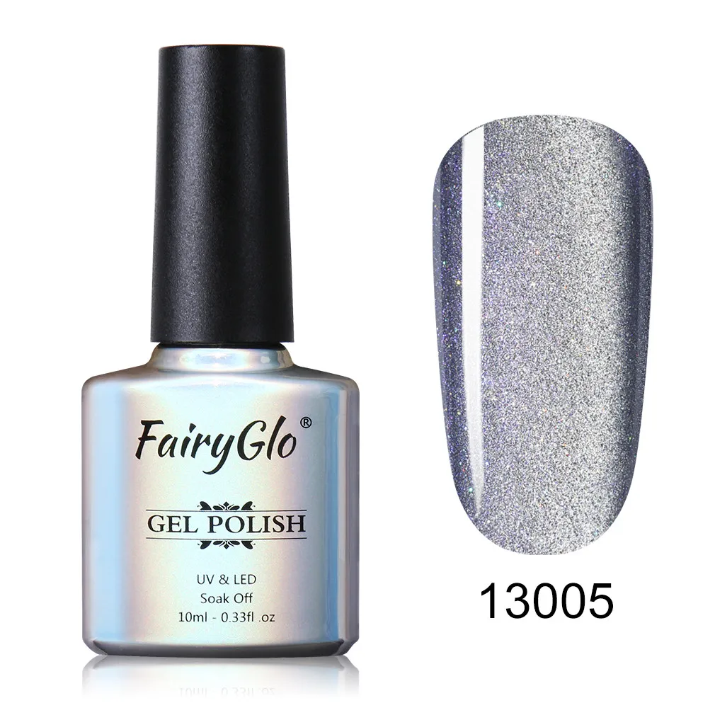 13005 FairyGlo, 10 мл, 5D, кошачий глаз, УФ-гель для ногтей, хамелеон, магический Гель-лак для ногтей, нужен магнит, палочка, Полупостоянный Гель-лак - Цвет: 13005