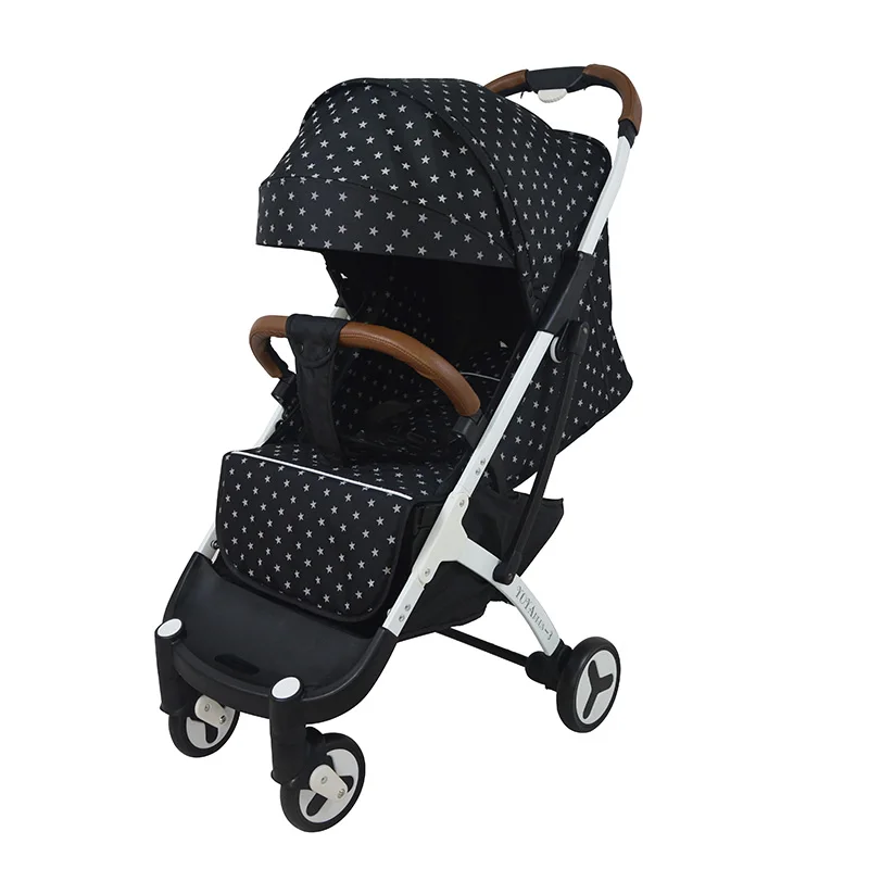 Дизайн yoya Plus легкая коляска одна кнопка складной новорожденный дети четырехколесная тележка детская коляска 9 подарки - Цвет: Stars w