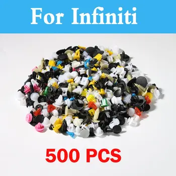 

New 500pcs Mixed Car Rivet Fastener Push Door Panel Trim For Infiniti Qx80 Ex Fx Qx50 Qx60 Qx70 G Jx M Q Q30 Q40 Q50 Q60 Q70 Qx