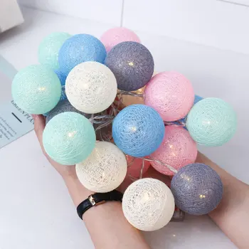 

LED Light Cotton String Fairy Lights Snowflake Tree Christmas Home Decor