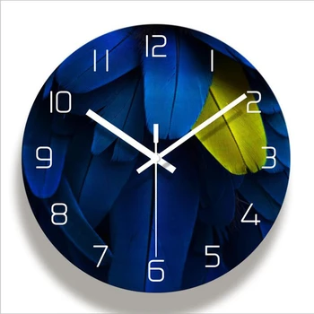 

New Wall Clock Tempered Glass Quartz Clock Modern Design Nordic Large Size Wall Watch For Home Decoration Duvar Saati For Room