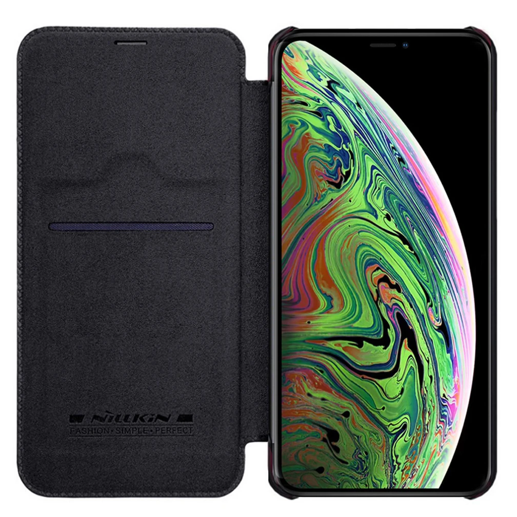 

For iPhone 11 Pro Leather Case NILLKIN QIN Series Flip Cover For iPhone 11 Pro Max Luxury Wallet Cover With Card Pocket