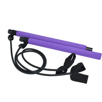 

Multifunction Pilates Resistance Band and Toning Bar Home Gym Portable Total N58B