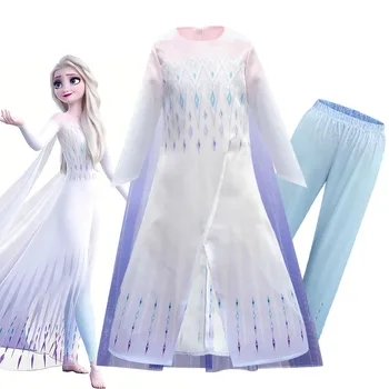 

2020Frozen Party Princess Aisha 2 Cosplay Dresses Halloween Costume Baby Girl Princess Dress Christmas Girl Aurora Beauty Dress