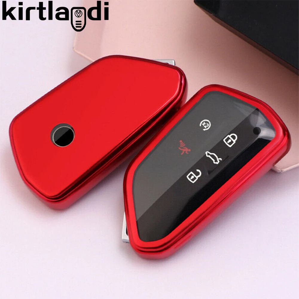 for VW Golf 8 ID-4 TPU holder shell key cover Skoda Octavia A8 MK4 Mk8 2020 2021 seat leon mk4 Cupra formentor car case | Автомобили и