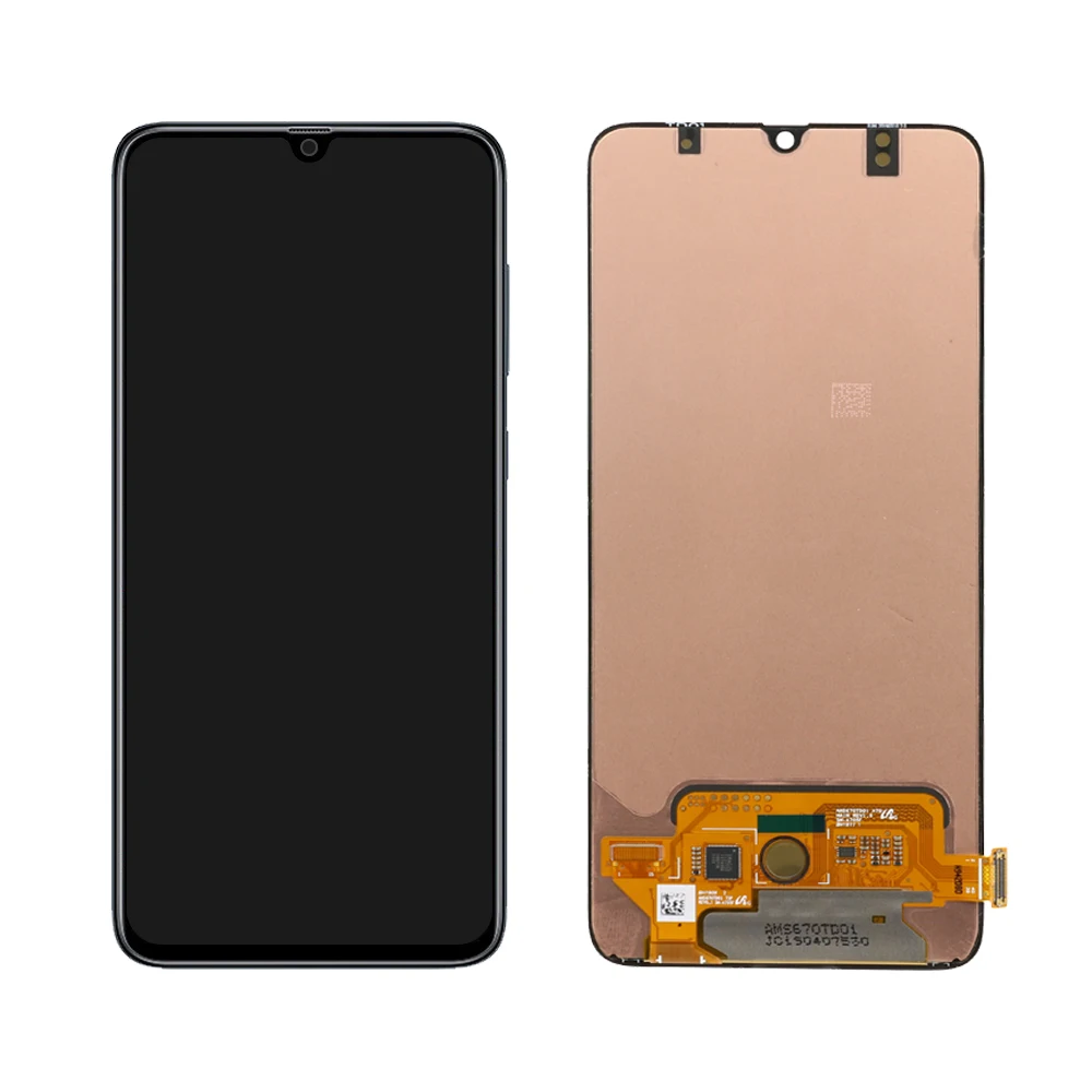 6," AMOLED для samsung Galaxy A70 lcd сенсорный экран дигитайзер в сборе для samsung A70 дисплей с рамкой Замена SM-A705 lcd