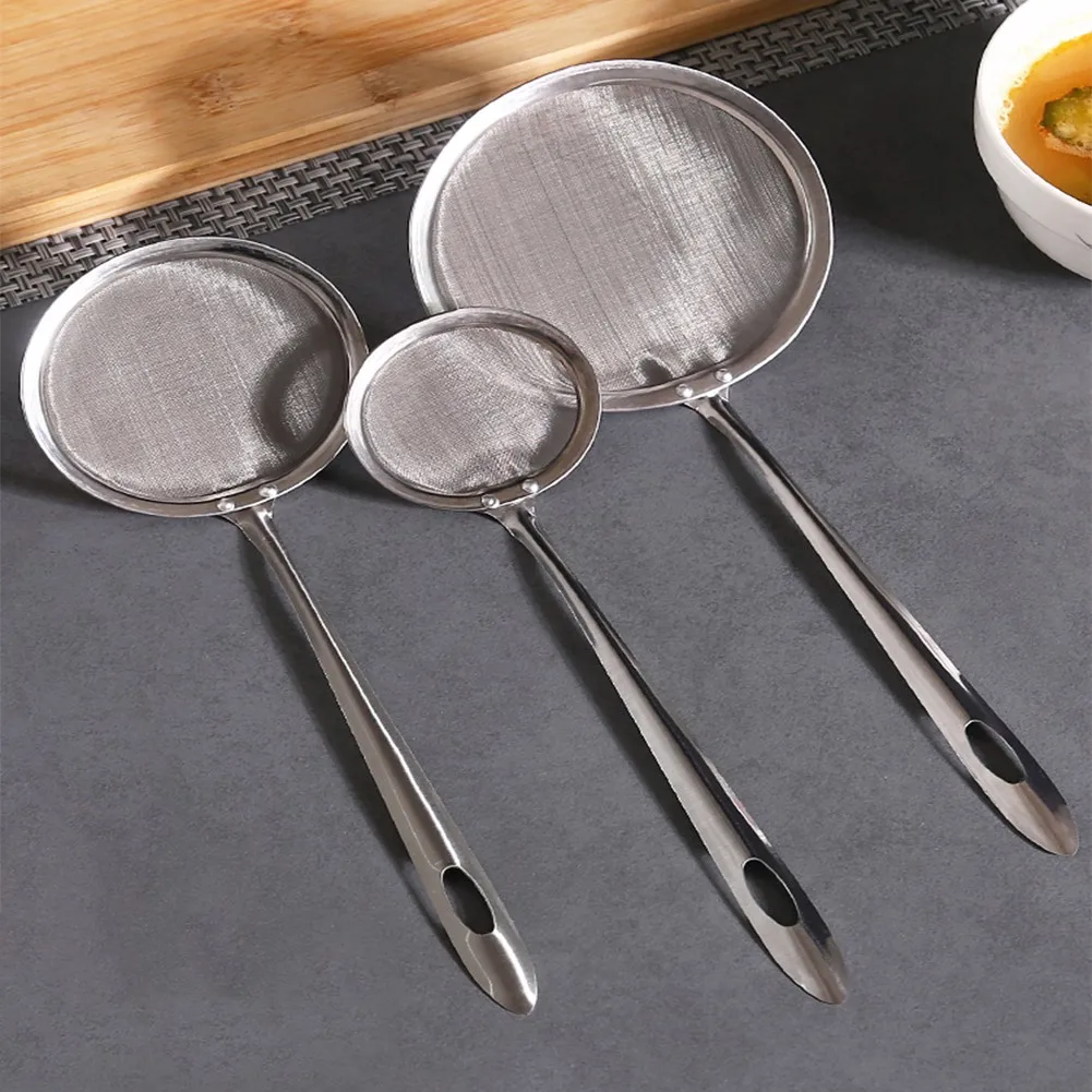 Passoire Filtre Inox 2 Pièces INOOMP - Pour égoutter Conserves, Filtrer Huile, Réutilisable, Multifonction