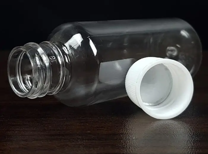 100pcs Portable Clear Plastic Bottle Refillable Bottles Screw Cap Bottle Empty Cosmetic Container 10ml 20ml 30ml 50ml 60ml 100ml
