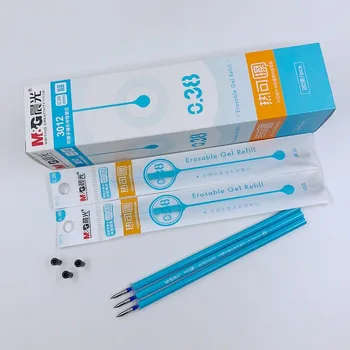 

(20 Pieces/Lot) 0.38mm Blue Ink Magic Erasable Gel Pen Refill For Students Korean School Stationery Office Writing Tool M3012