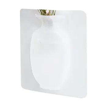 

Adsorption Magic Silicone Vase Stick Wall Hanging Vase Stickers Glass Wall Refrigerator No Trace Plastic Vase Sticker