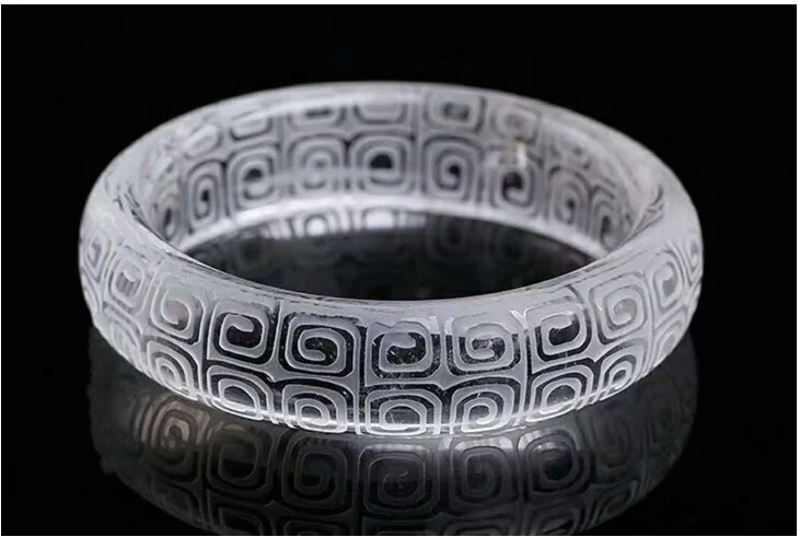 54mm Натуральный белый кристаллический браслет женщина отправляет друг, чтобы доставить - Цвет камня: 54mm