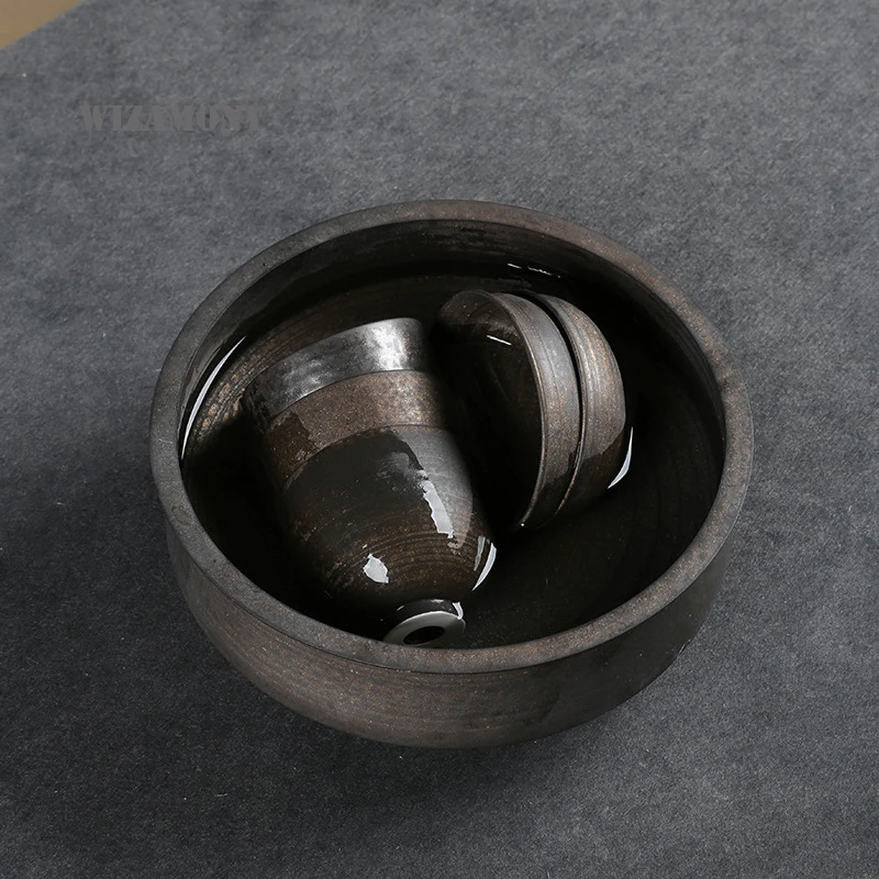 WIZAMONY Японская чаша для мытья чая ржавчина G Jianshui gongfu чайные принадлежности
