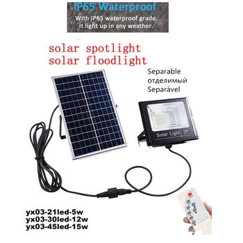 

LED Solar Lights Power SolarOutdoor Light,Solar Powered Wireless Waterproof Exterior Security Wall Light Desig remote timer spli