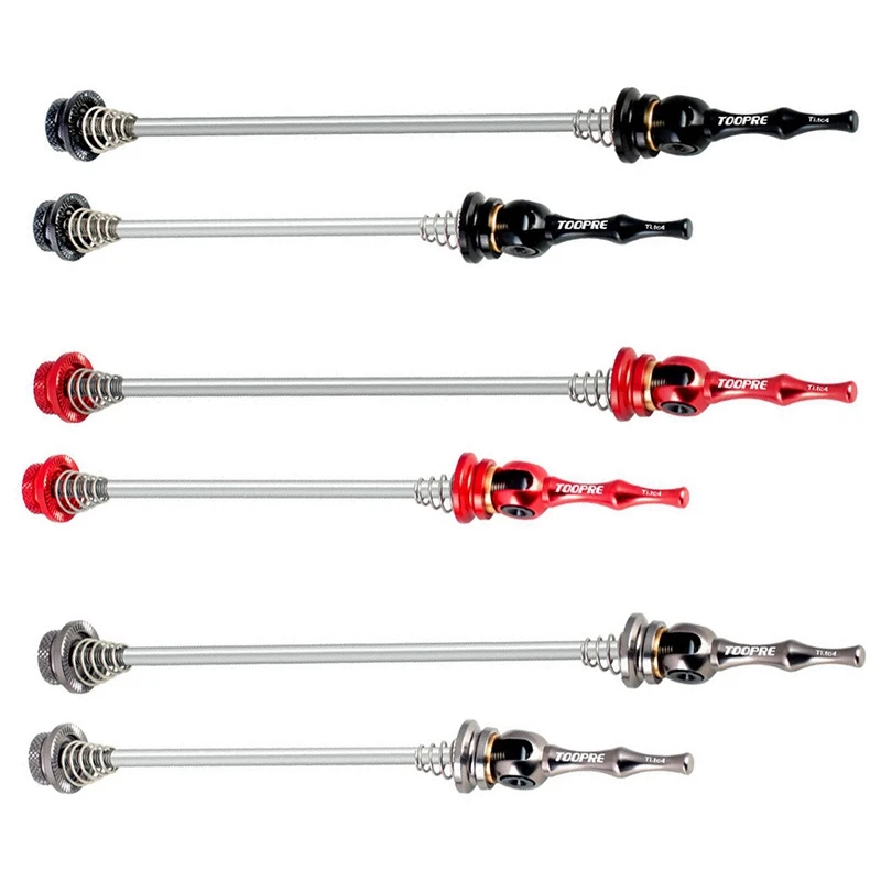 TOOPRE Bike Quick Release Lever Ultra-Light Titanium Bicycle Wheel Hub Axle Set For Road 140/180Mm | Спорт и развлечения