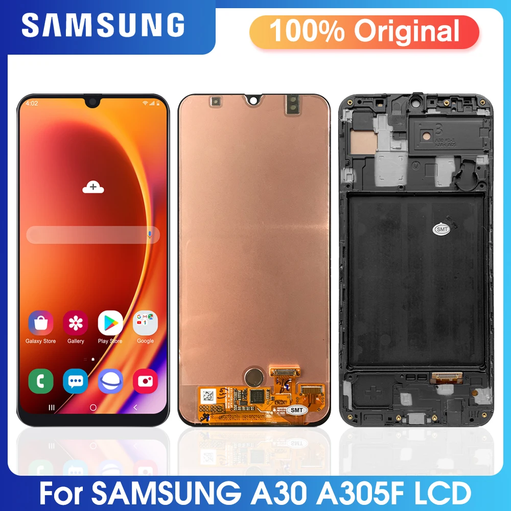 ЖК-дисплей 100% Super AMOLED для Samsung Galaxy A30 сенсорный экран с дигитайзером A305 A305F A305FN A305G
