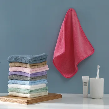 

Manufacturers Direct Selling Polyester Coral Velvet Towel Absorbent 30*30 Small Square Towel Soft Skin Coral Velvet Towel Wholes