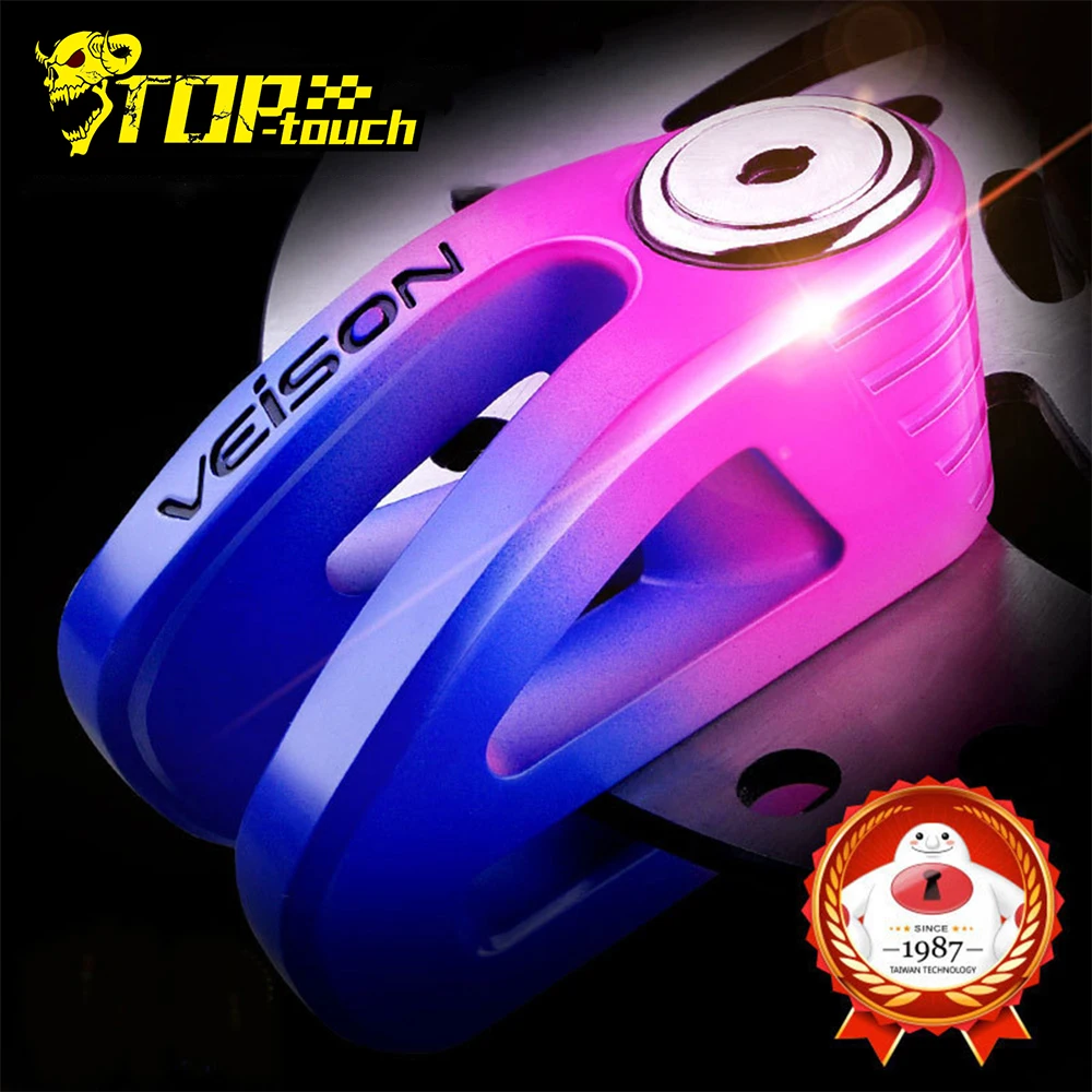 VEISON Motorcycle Lock Colorful Moto Theft Pretection Brake Alloy Motorbike Locks Waterproof | Автомобили и мотоциклы