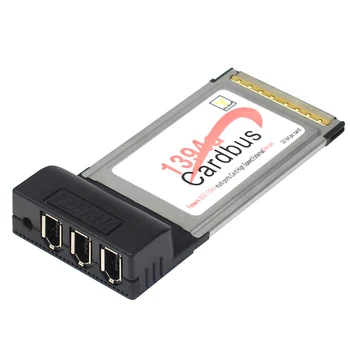 

2/3Ports 6Pin 1394A IEEE 1394 CardBus Card Adapter 54mm for PCMCIA Digital Camera DV Camcorders Hard Disks Removable for laptop