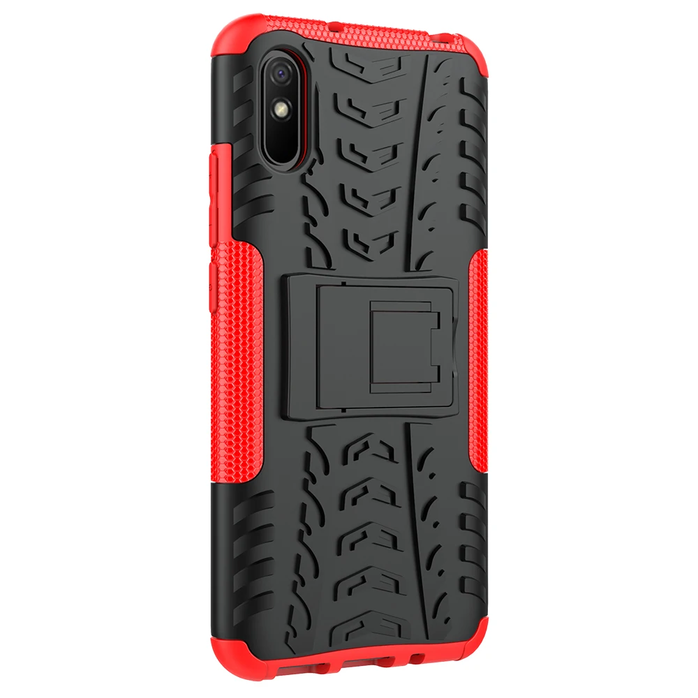 molle phone pouch for Xiaomi Redmi 9A Case Cover Armor Stand Holder Rugged Silicone Shockproof Bumper Case for Xiaomi Redmi 9A 9 A AT i cell phone pouch