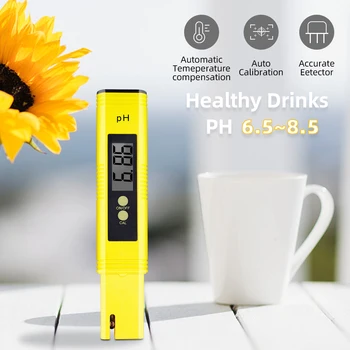 

100Pcs by DHL/Fedex PH tester pen meter accuracy 0.01 conductivity purity instrument Aquarium automatic calibration 33%off