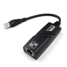 1 шт. Внешний USB 3,0 гигабитный Ethernet адаптер USB в RJ45 Lan сетевая карта LAN адаптер для Windows 10/8/7/XP ноутбук ПК компьютер