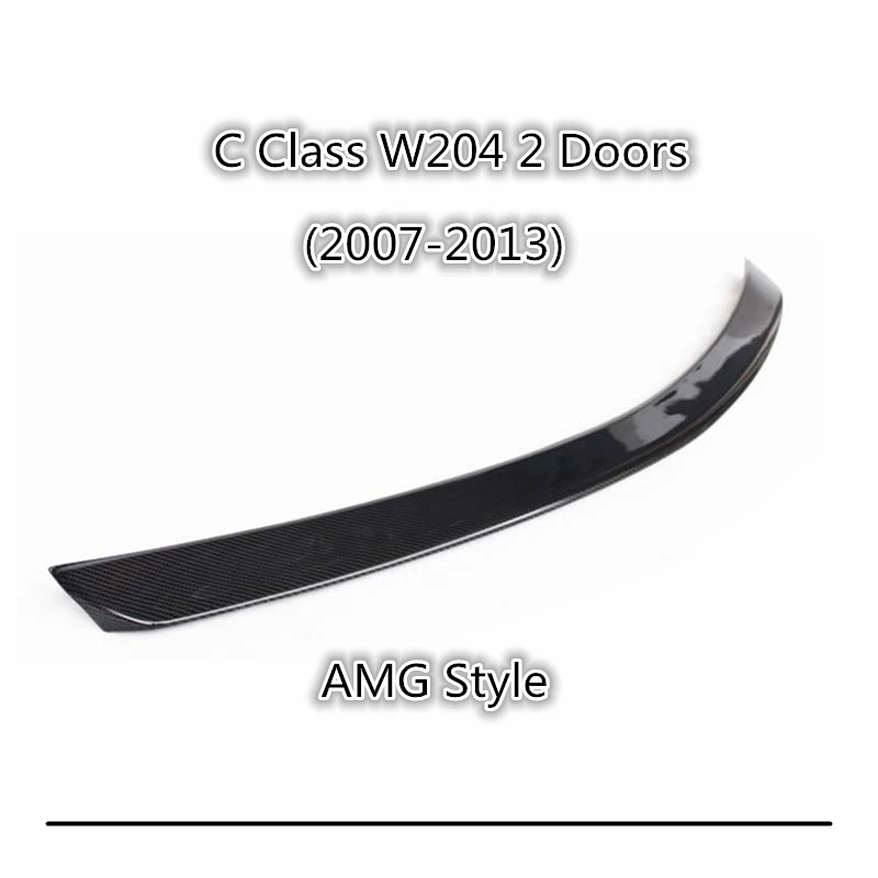 AMG Style Высококачественный спойлер из углеродного волокна для BENZ C Class W204 2 двери AMG Renntech Veath C74 четыре стиля автомобильный спойлер на задний багажник, крыло - Цвет: AMG Style